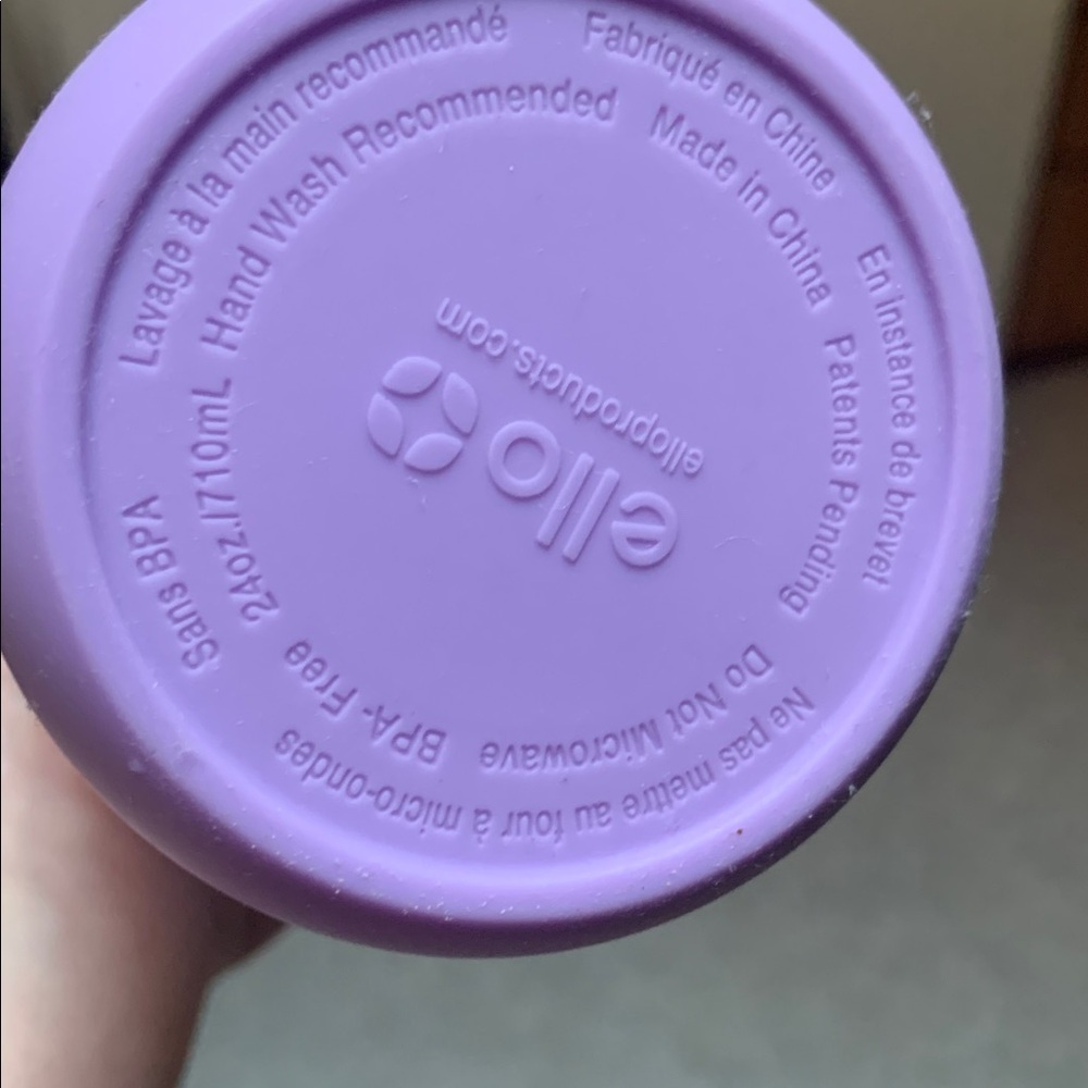 Ellie Purple Double Wall Tumbler with Straw - Picture 5 of 6